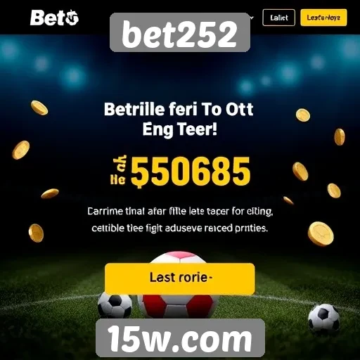 Promoções e bônus oferecidos pela bet252